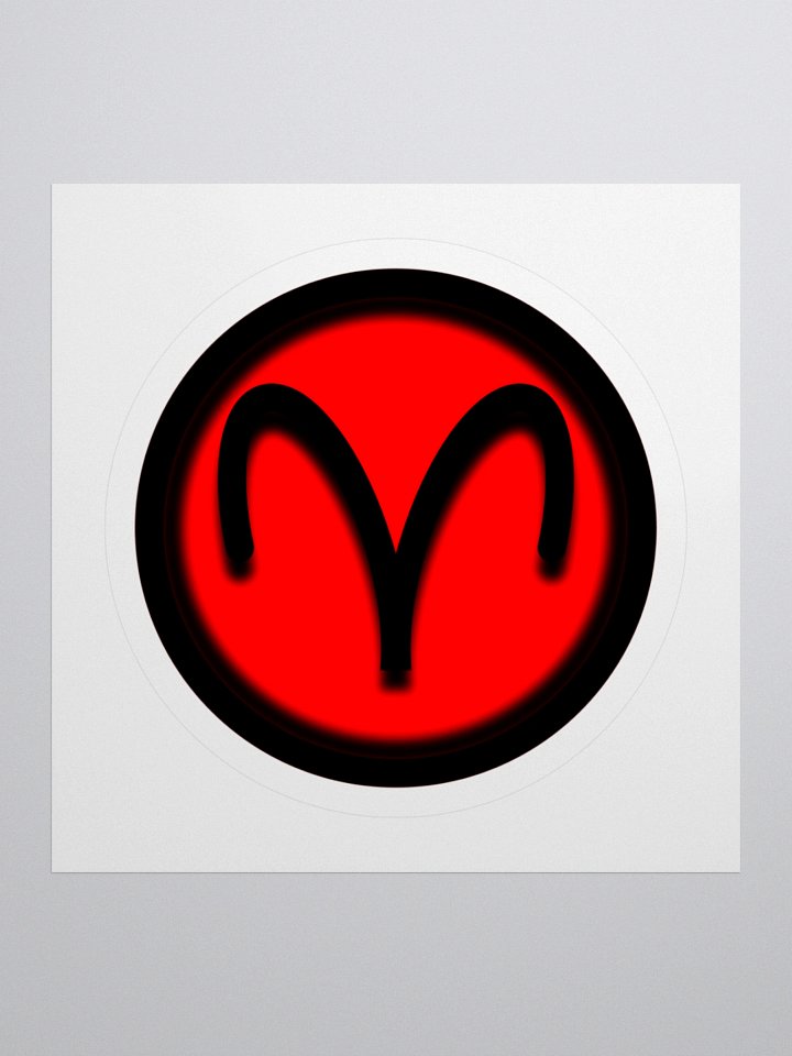Aries Symbol Kiss Cut Stickers product image (2)