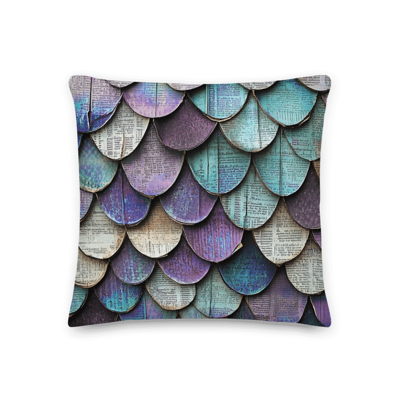 Mosaic Mermaid Scale: Decorative Pillow product image (1)