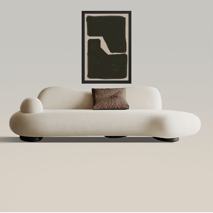 Abstract Connection Framed Art | Modern Geometric Wall Art | Unique Minimalist Design for Contemporary Spaces product image (1)