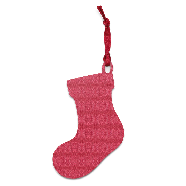 Crimson Frost – Wooden Christmas Ornament product image (2)