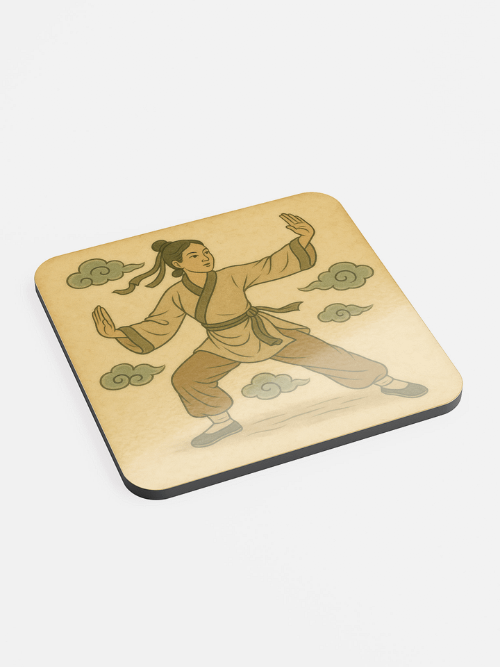 Bagua Daoist Woman Cork Coaster product image (2)