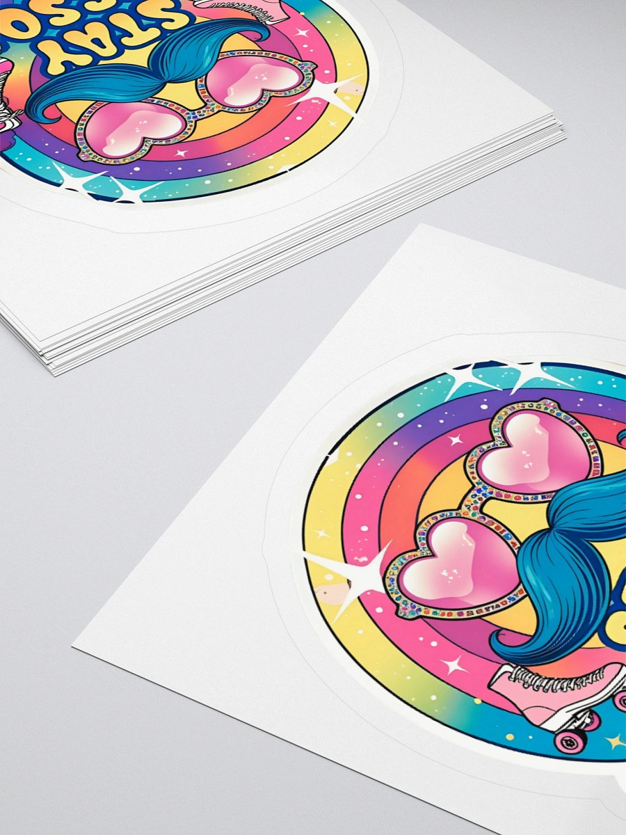 Groovy Stay Awesome Retro Sticker product image (12)