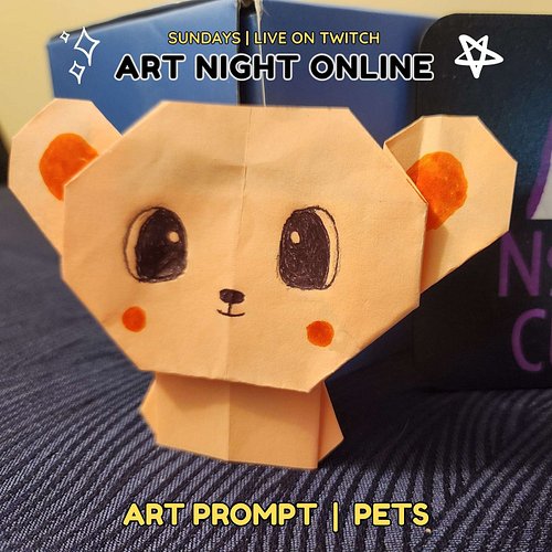 It's Sunday so we play #tunes and make #art! Join us on #Twitch NOW! Today your prompt is #Pets! Art by the amazing jettoNinj...