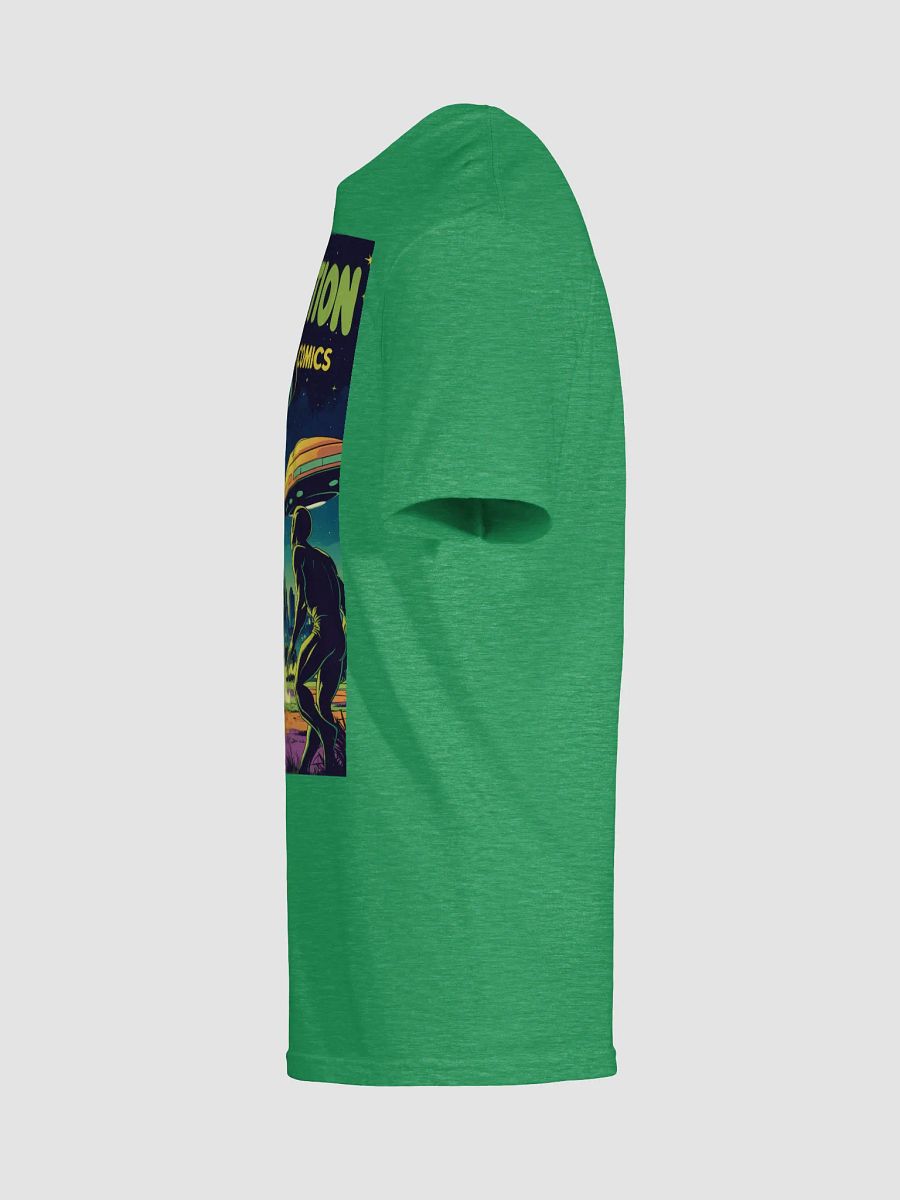 1970s Sci-Fi Comic T-Shirt – Retro Alien Abduction Art product image (55)