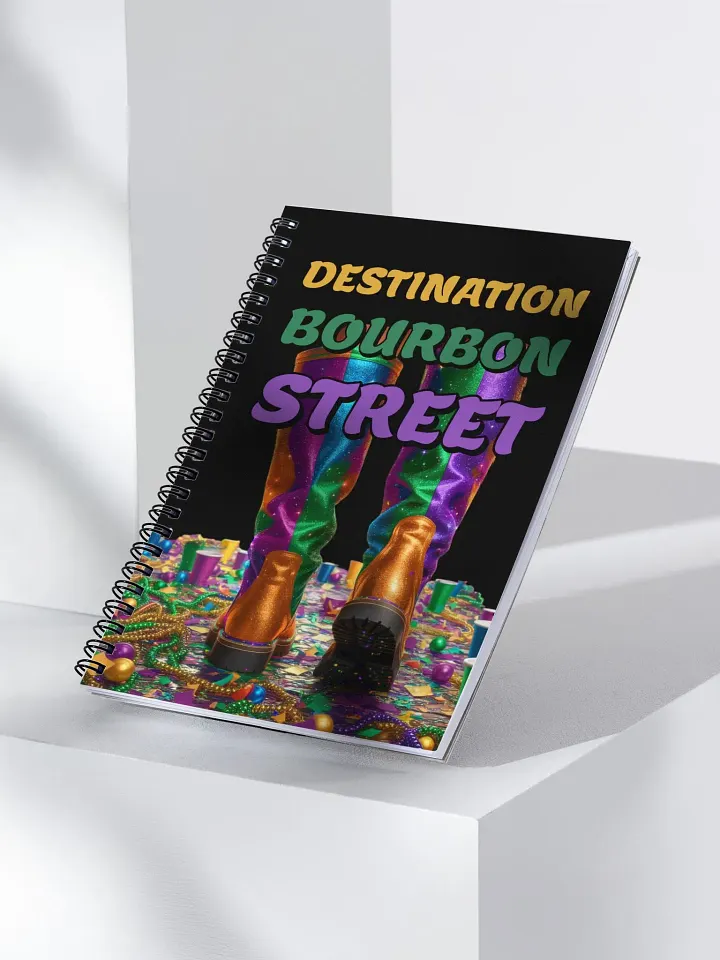 Destination Bourbon Street - Funny Mardi Gras Spiral Notebook product image (2)