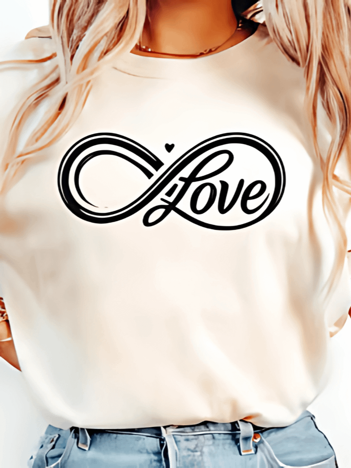 Love Infinity Valentine’s Day Sublimation Graphic – Mr. & Mrs. Just Married Artwork – Ideal for Honeymoon & Wedding Couple Shirts – Instant Digital Download – 300 DPI PNG product image (1)