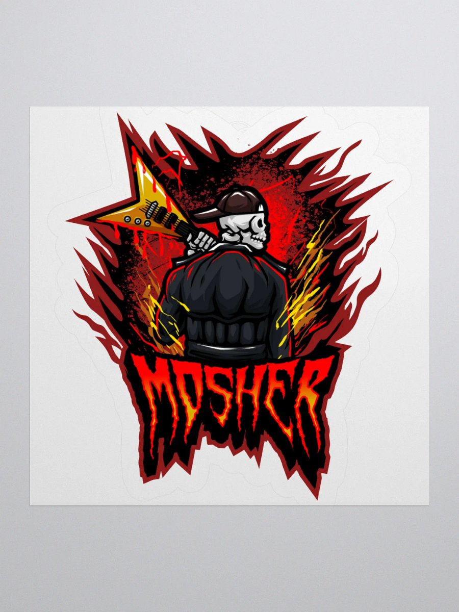MOSHER GUITAR LOGO STICKER product image (2)