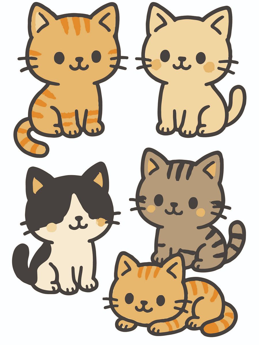 60+ Playful Kittens - Vector Graphics for Story Writing, Kids Books, Printables & Digital Use product image (6)