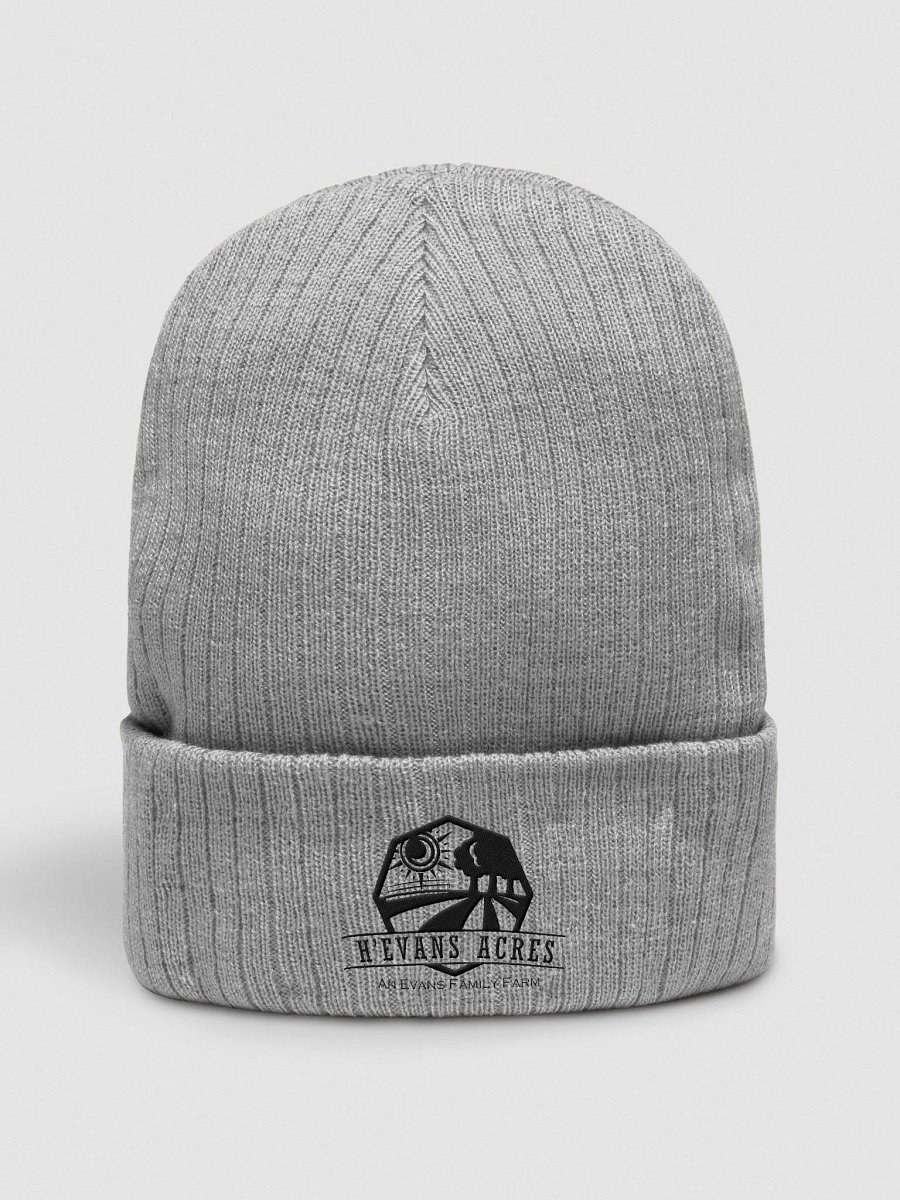 H'Evans Acres Black Logo Beanie product image (1)