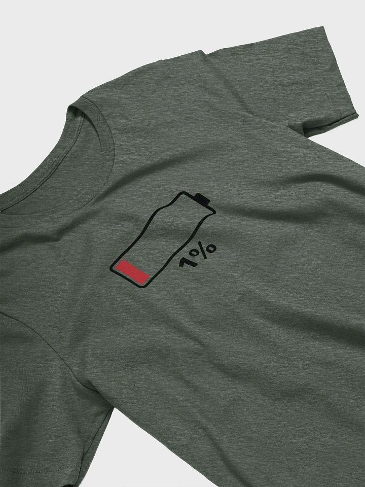 Low Battery 1% Funny Energy Warning Design product image (2)