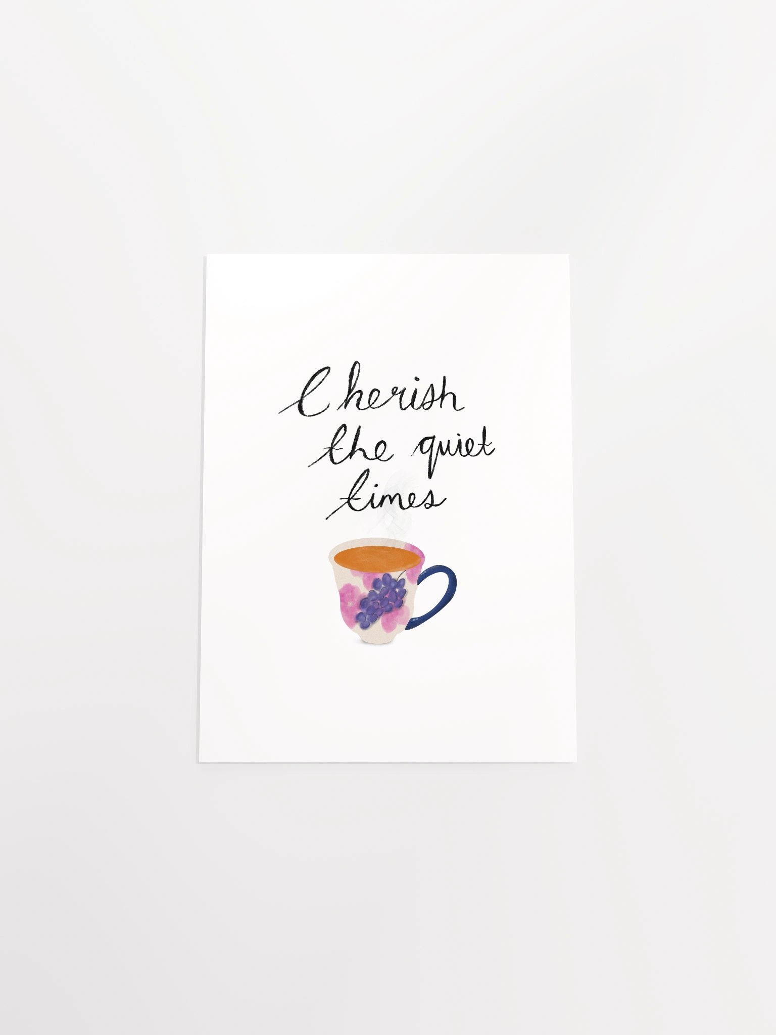 Quiet Times Floral Cup Print product image (8)