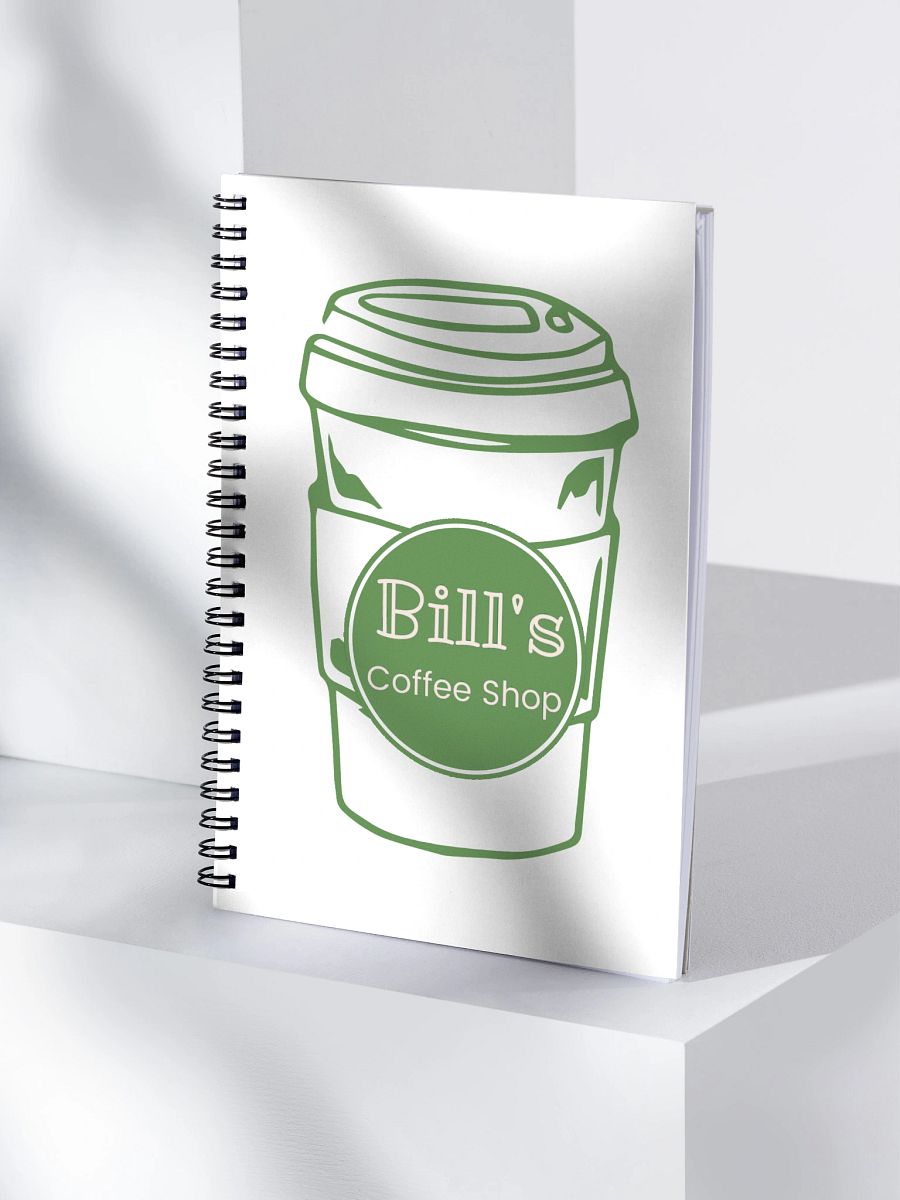 Bill's Coffee Shop Coffee Cup Spiral Notebook product image (4)