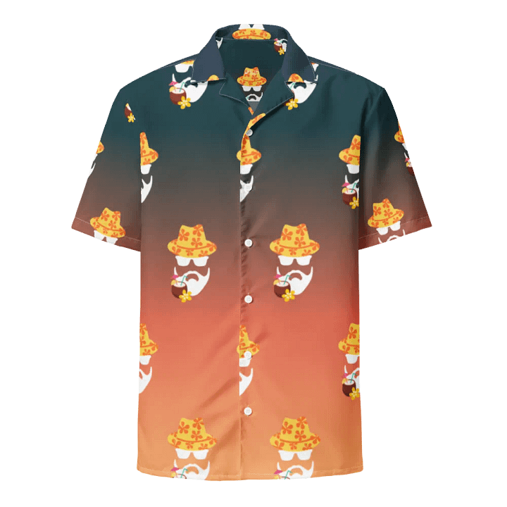The Jon Hawaiian Shirt- Green/Orange product image (1)