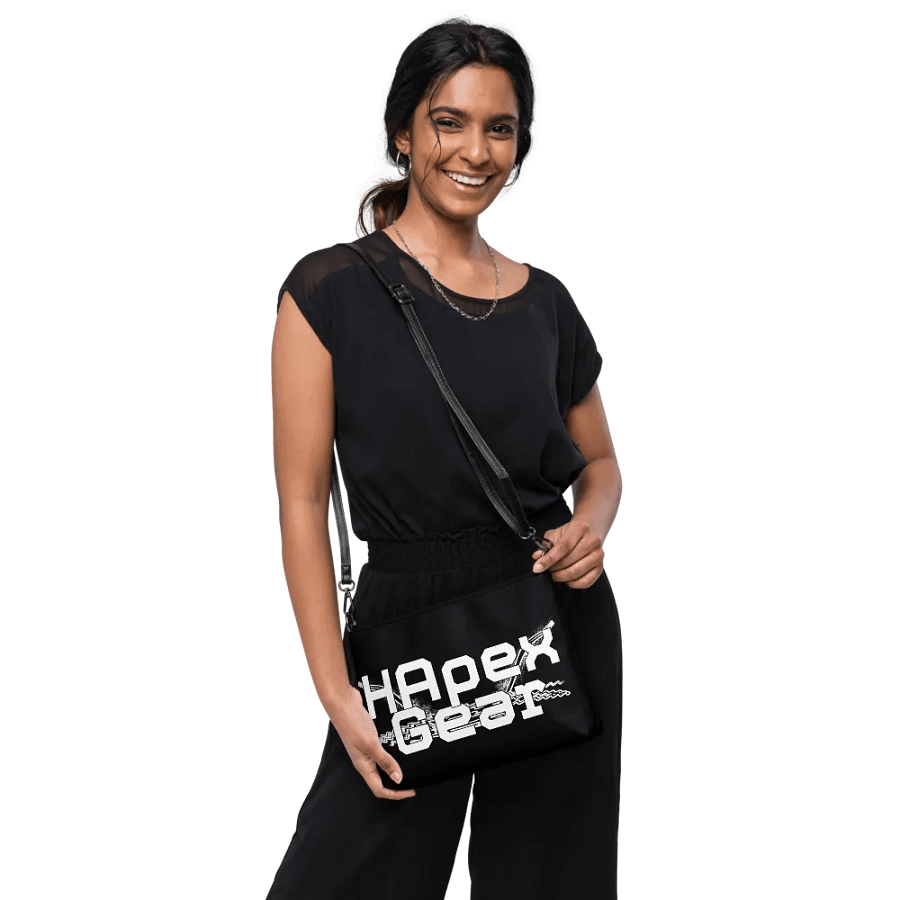 Crossbody Bag - Black - White HApex Gear Black Logo product image (10)