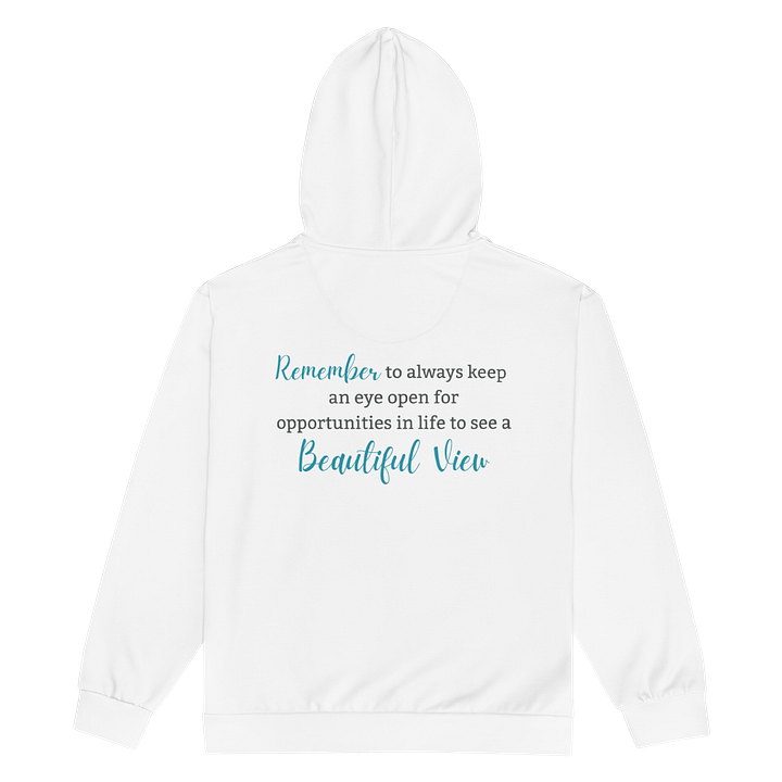 Beautiful View Zip Hoodie - Recycled Materials product image (2)