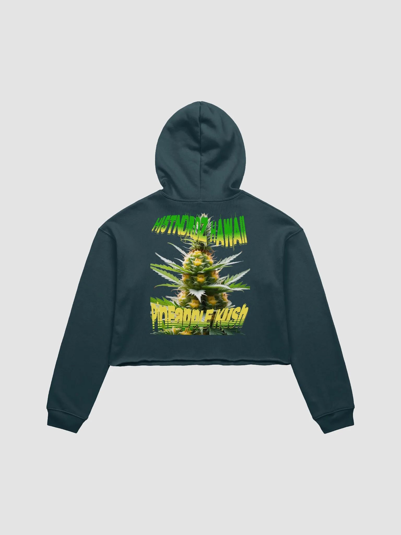 HI5TNDRDZ Pineapple Kush Strain Crop Hoodie product image (2)