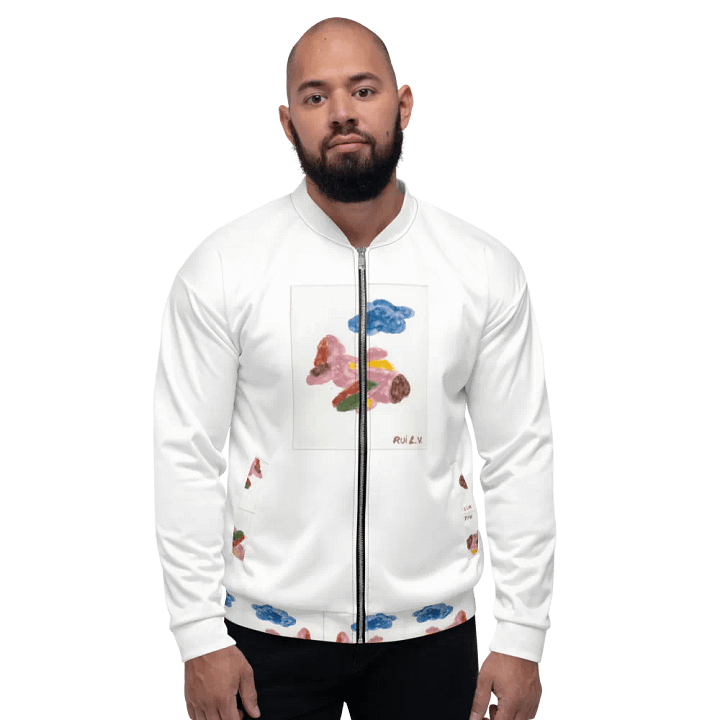 Kid Airplane (All-Over Print Bomber Jacket) product image (1)