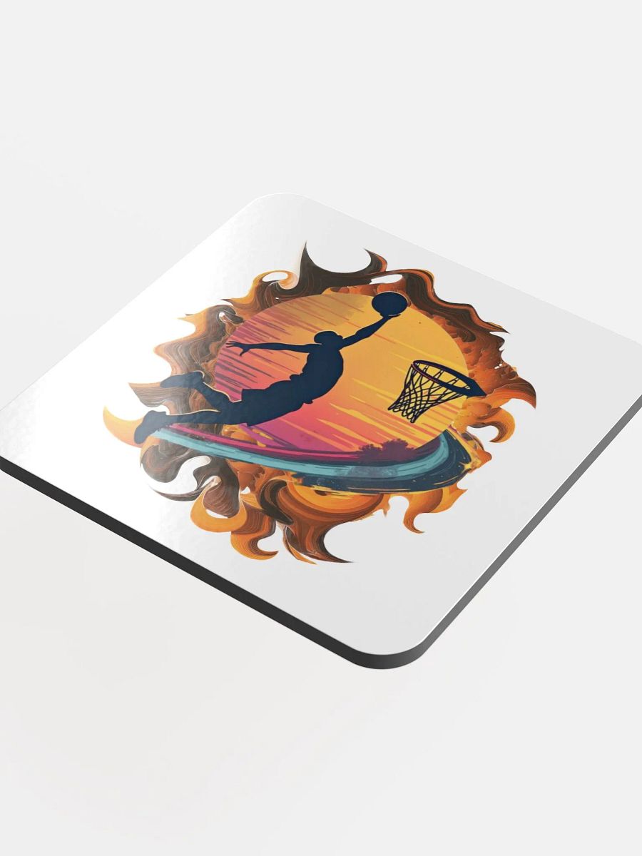 Space Shooter Basketball Sunset Slam Dunk Coaster Set product image (4)