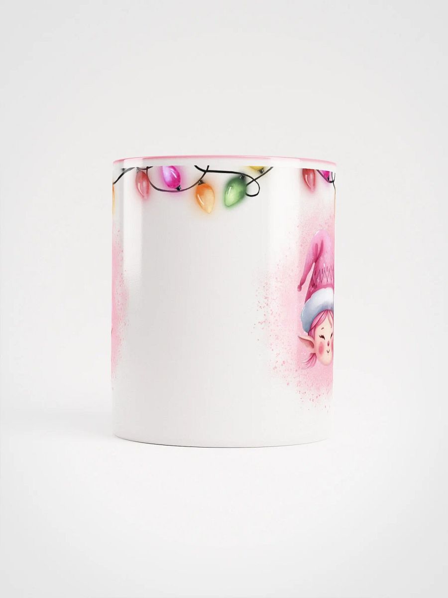 Pink Elf and Christmas lights Mug product image (5)