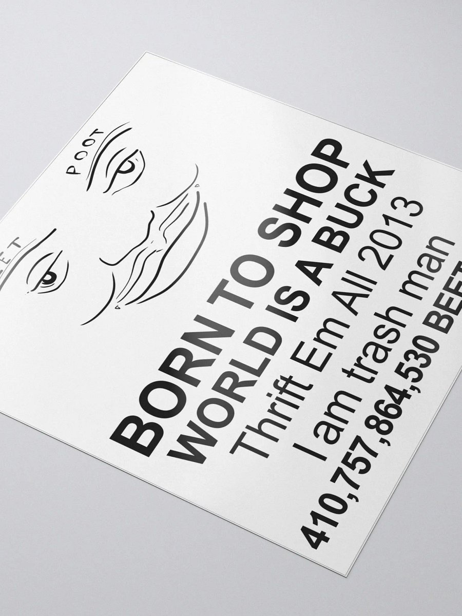 ShiftyThrifting bubble free stickers product image (3)