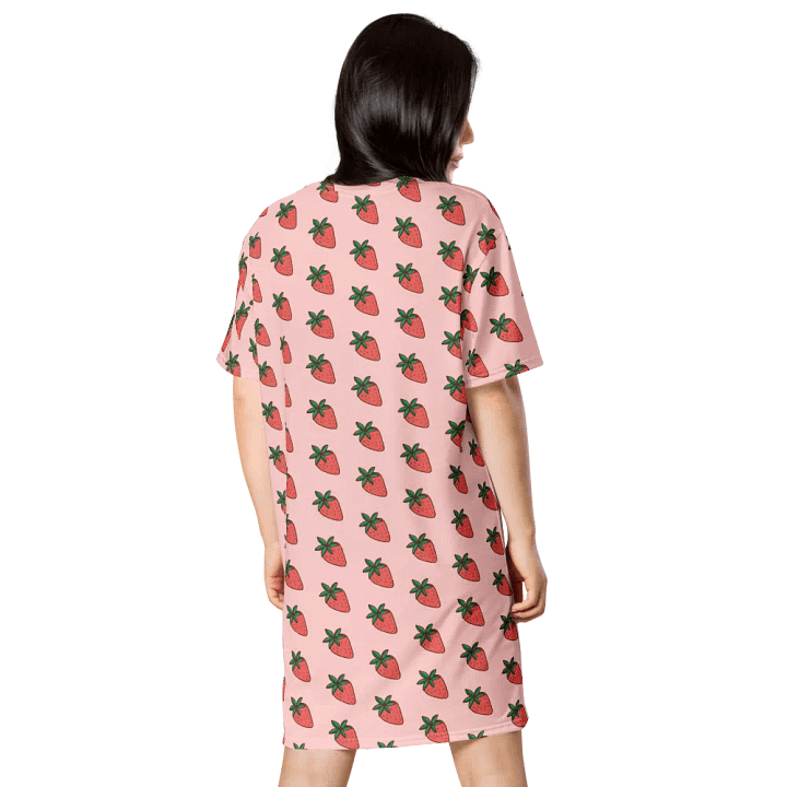 Vibrant Floral Swirl All-Over Dress Strawberry product image (2)