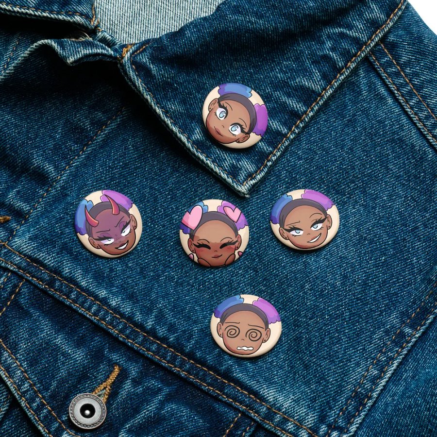 Kayy Emote Pin Set of 5 product image (16)
