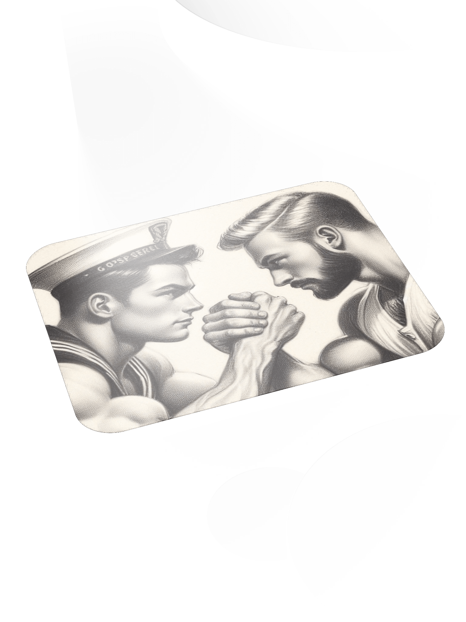 Up Close and Personal: Sailors – Tom of Finland Tribute Gay Pride Graphic Design Mouse Mat product image (4)
