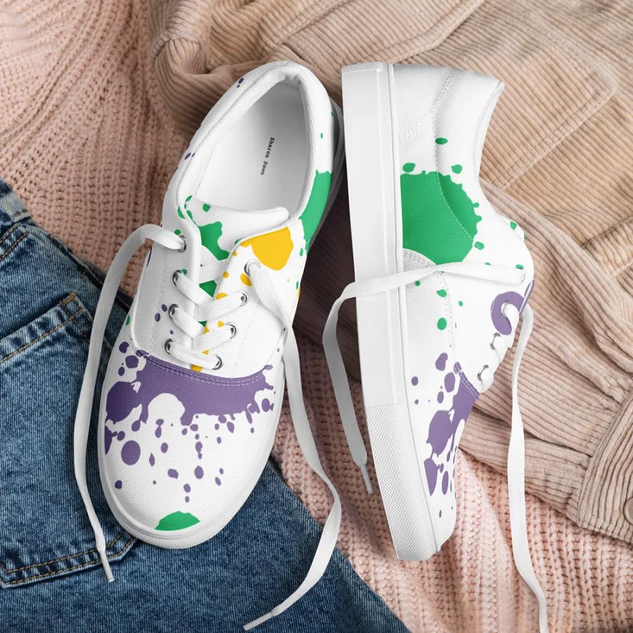 Splatter Fusion Lace-Up Canvas Shoes product image (4)