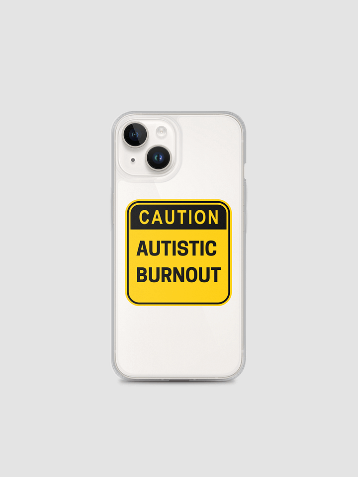 CAUTION: ASD BURNOUT Clear Case for iPhone® product image (1)