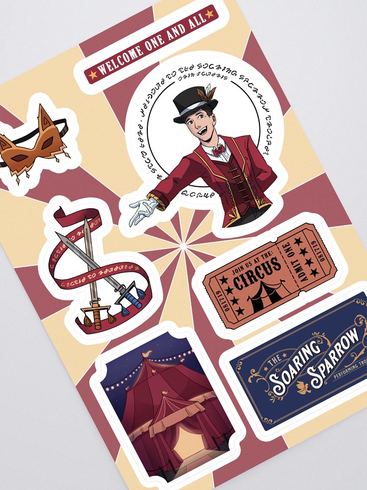 Crystalized - Soaring Sparrow Troups Stickers product image (1)