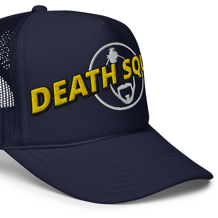 Death Squad Superhero Embroidered Trucker Hat Dark product image (7)