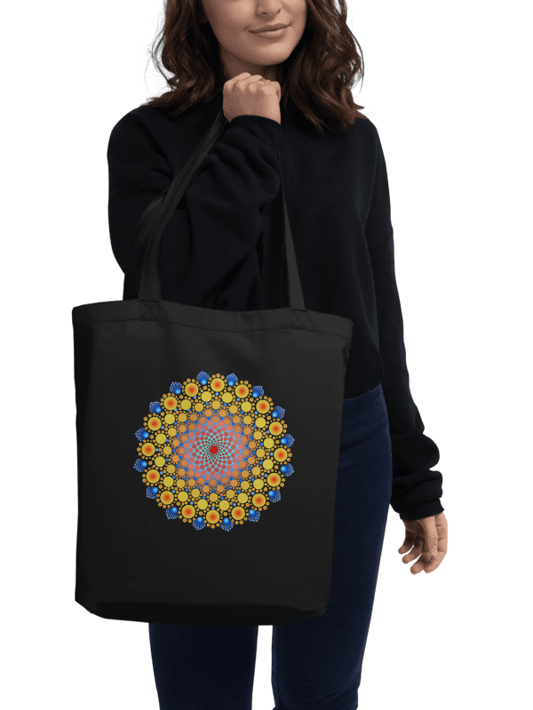 Orange Sunflower Mandala Eco-Friendly Tote Bag product image (1)