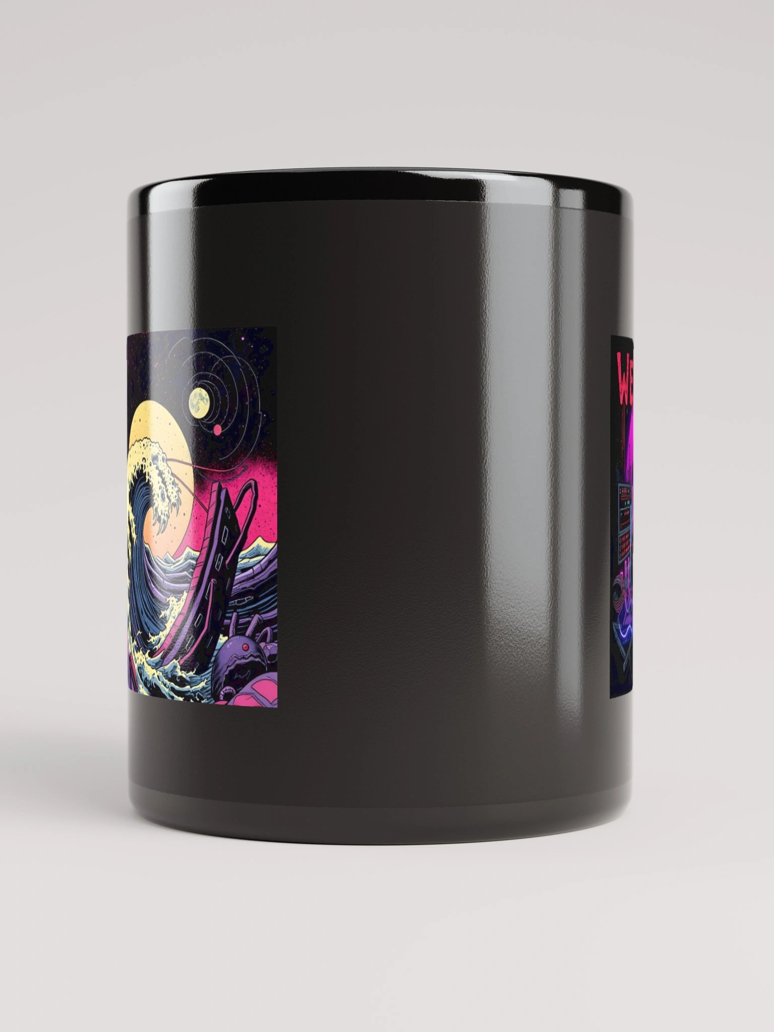 Weird Wave Sounds Duality Black Mug- 11 oz product image (5)
