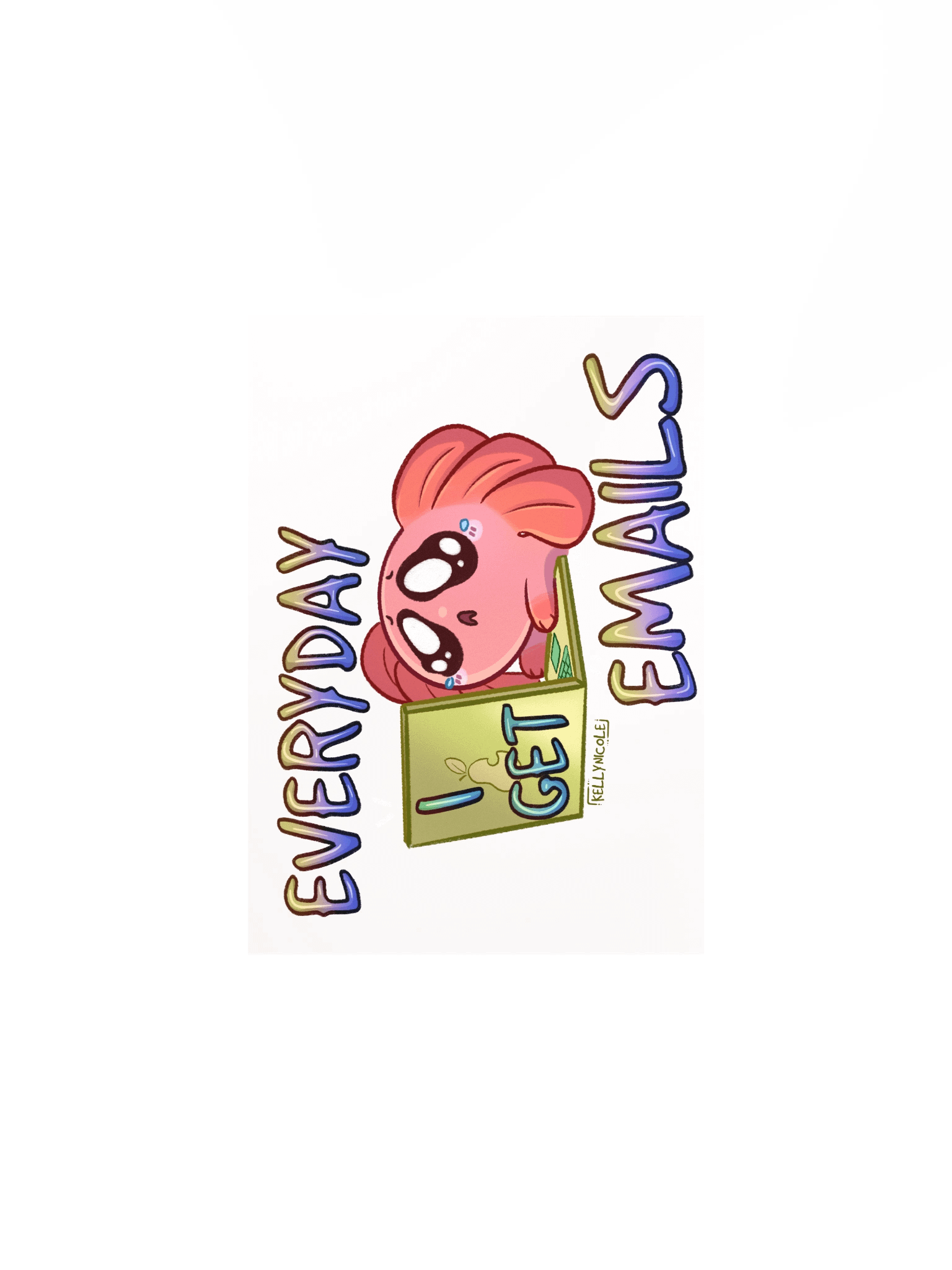 Everyday I Get Emails Spud Wall Art product image (1)