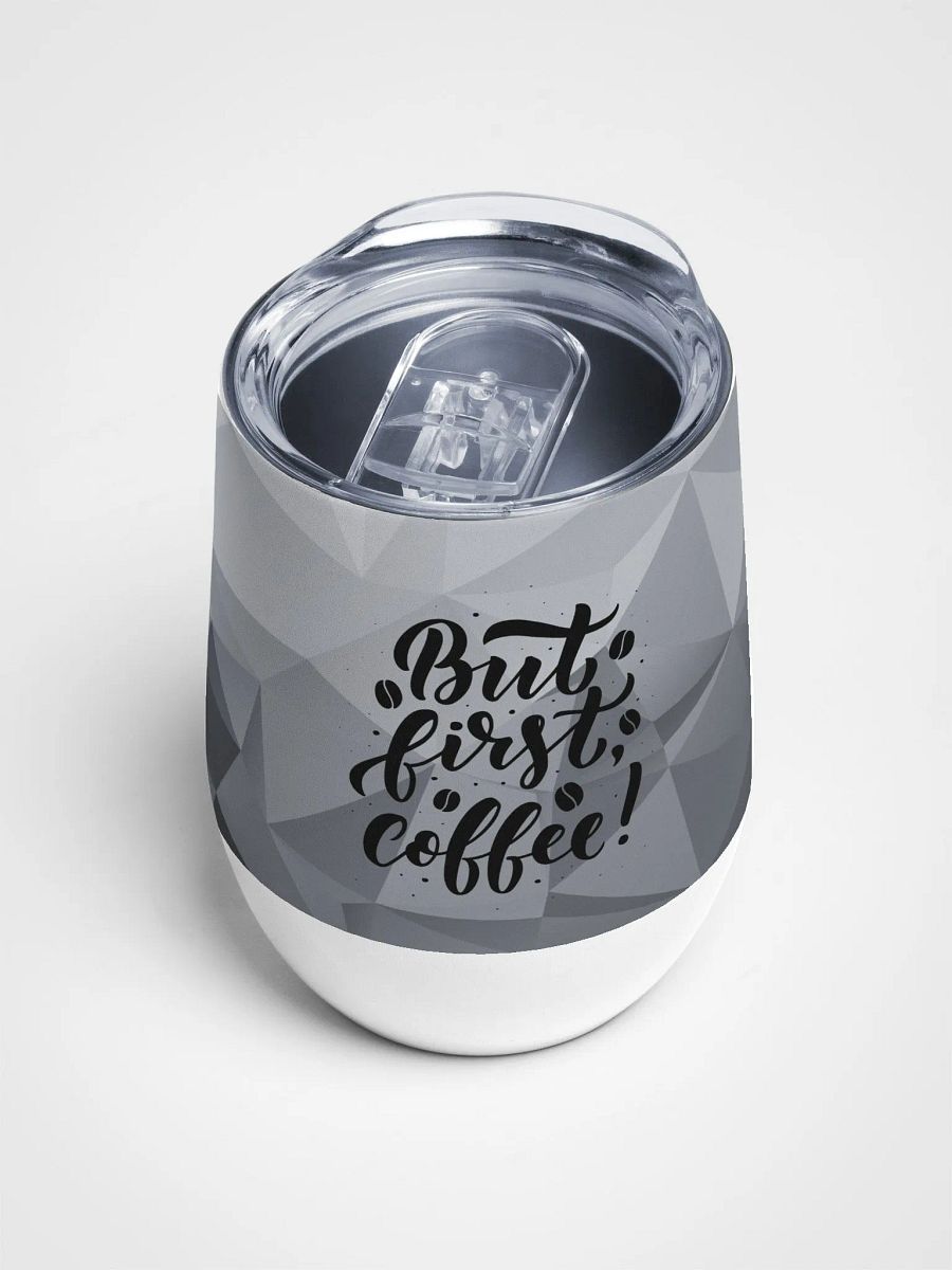Geometric Coffee first Tumbler for ladies gents moms dads colleagues product image (4)