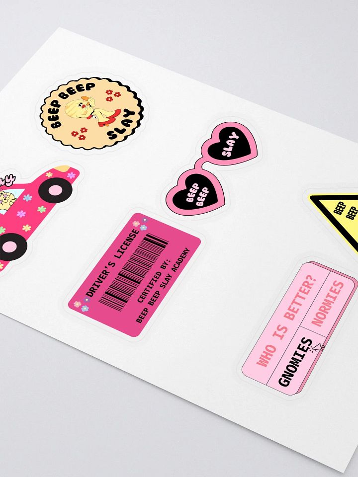 Beep Beep Slay Sticker Sheet product image (2)