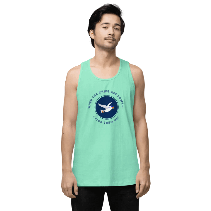 When the Chips are Down I Pick Them Up! Tank Top in Pastel Colours product image (11)