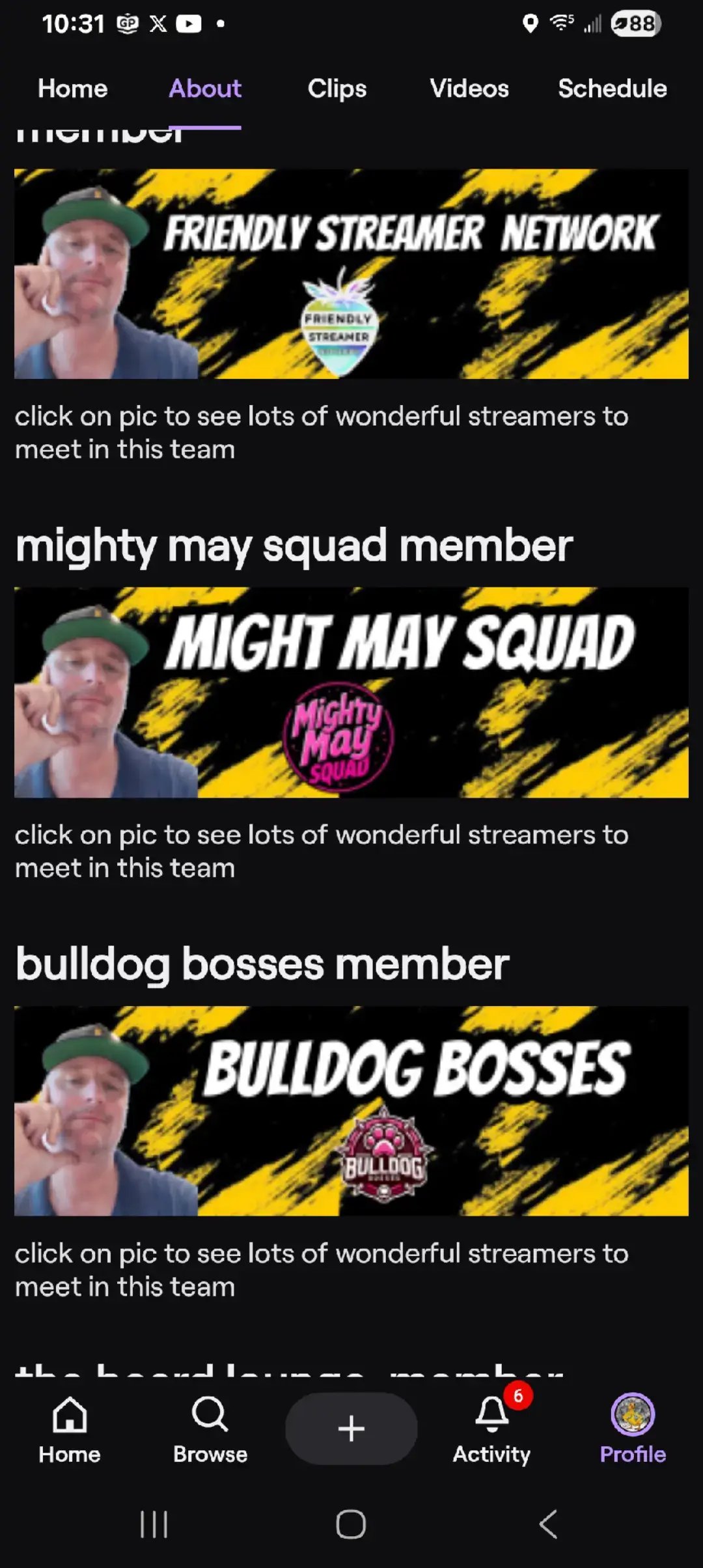 I got invited too 2 more stream teams i part of 7 teams now I am so grateful  for the opportunities I have gotten i'm enjoying the streaming adventure and  can't wait to see where it goes be kind bring  joy make people laugh the world needs all these things #duckloveflex 