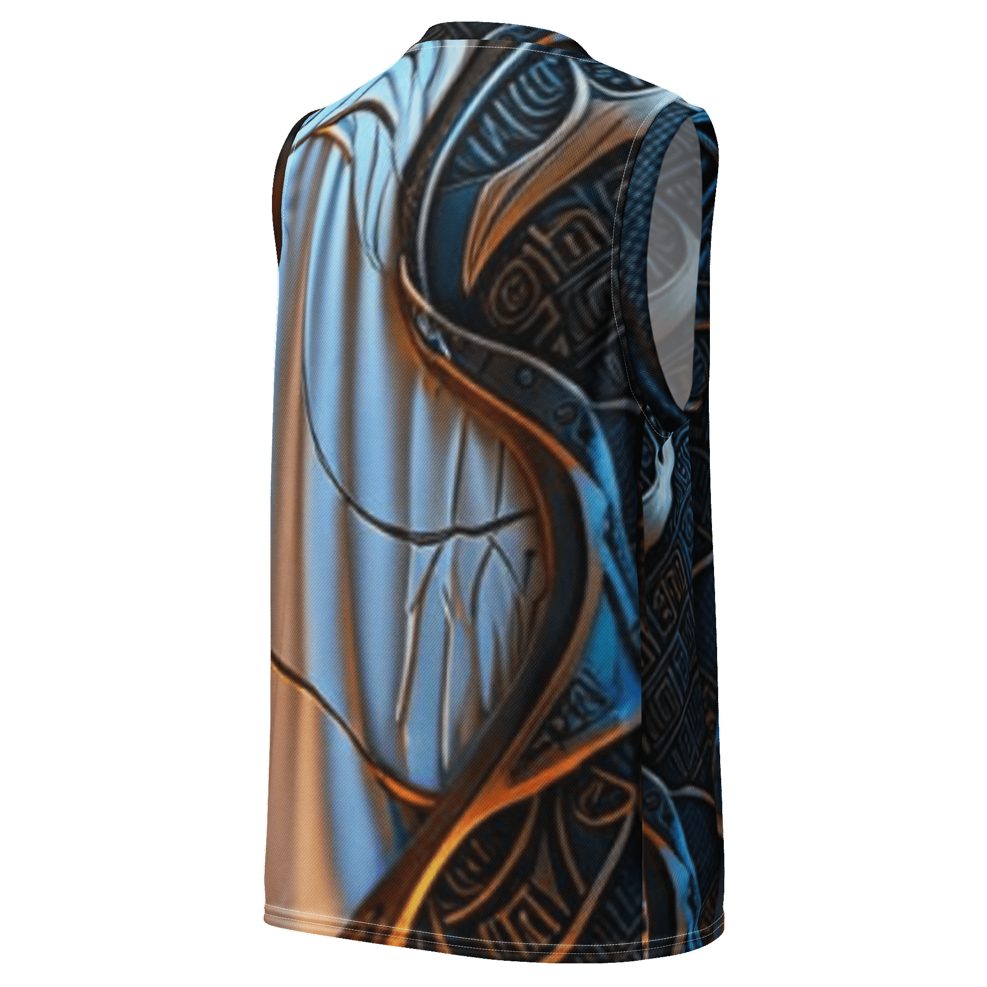 Artistic Geometric Recycled Basketball Jersey product image (3)