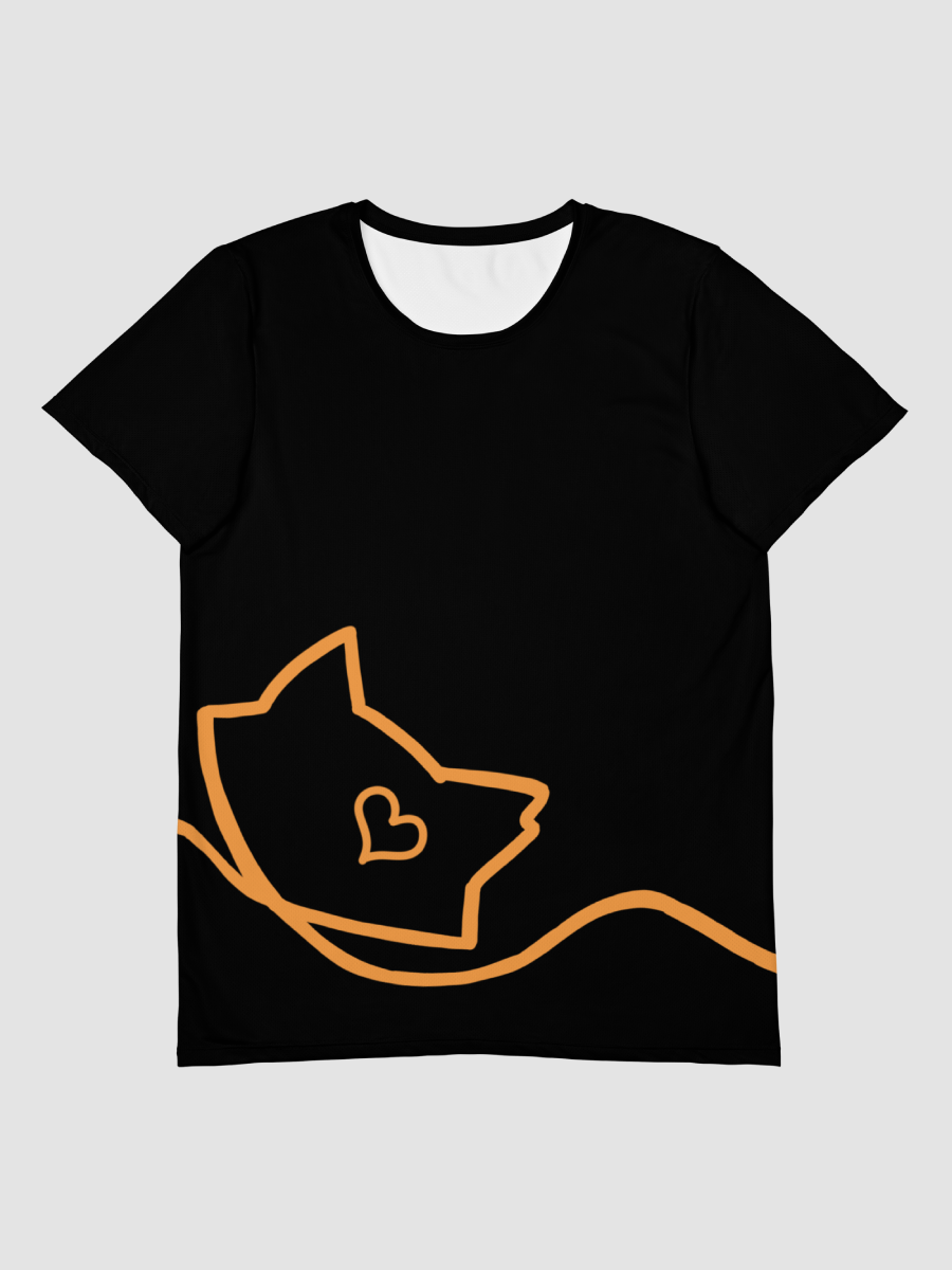 Mellow Ribbon All-Over Print Athletic T-Shirt (Black) product image (1)