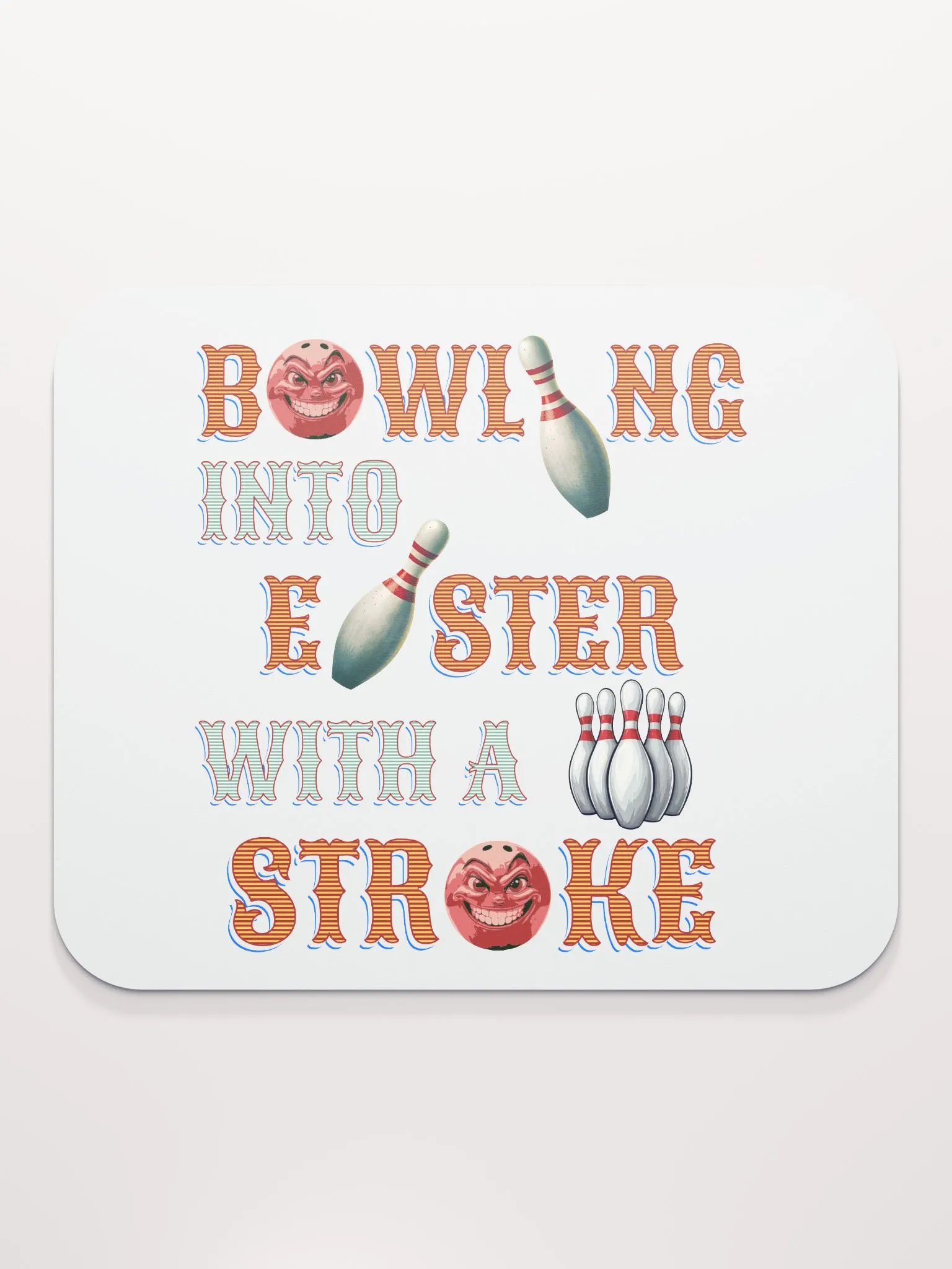 Bowling Into Easter With A Strike Fun Mouse Pad product image (1)
