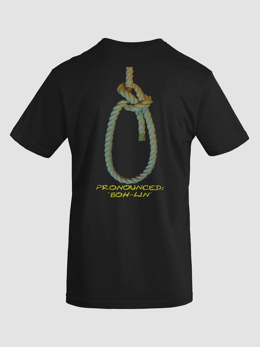 Bowline Knot - Pronounced (Boh-lin) Black T-Shirt product image (4)
