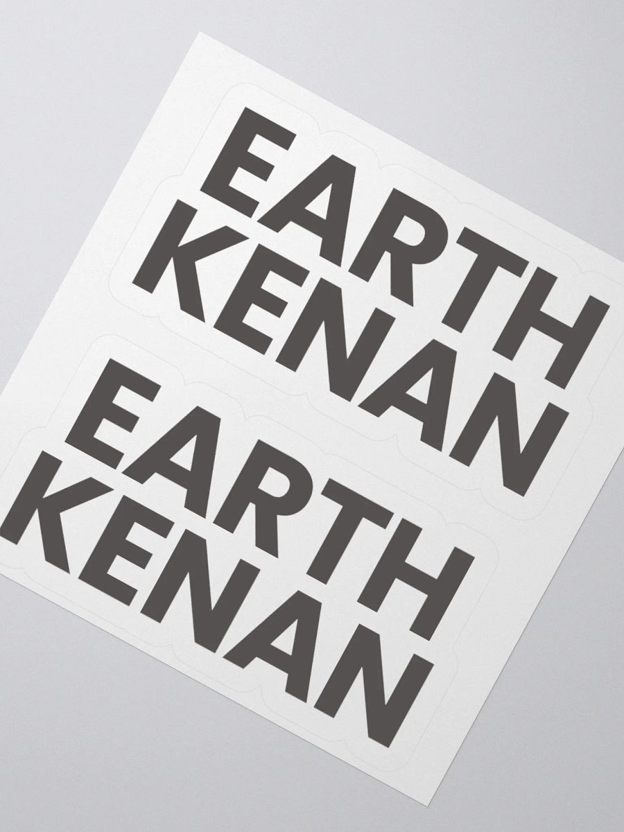 Earth Kenan logotype stickers product image (2)