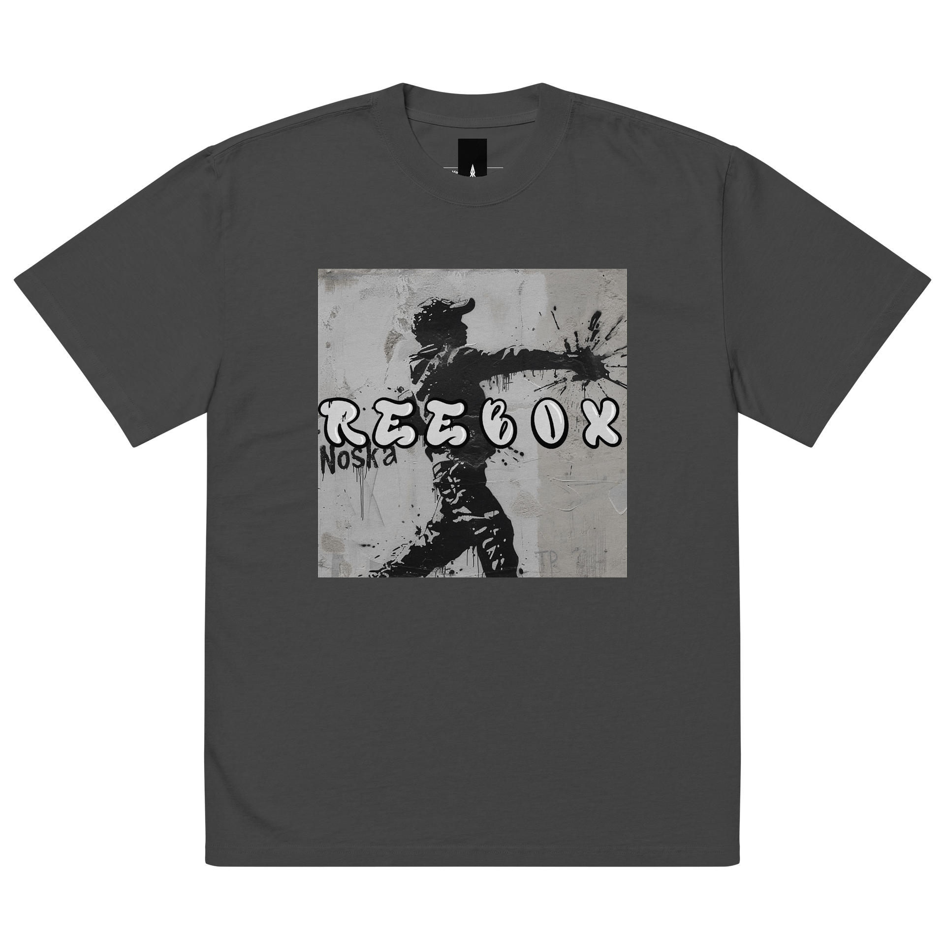 Urban Street Art Oversized Tee - 'REEBOX' Graffiti Design product image (2)