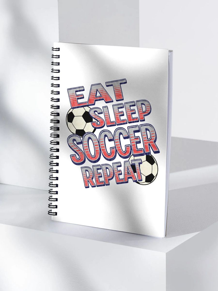 Eat Sleep Soccer Repeat Angle Obsession Spiral Notebook product image (3)