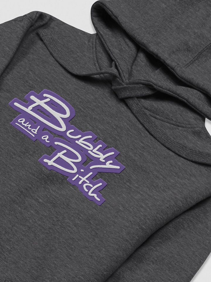 Bubbly and a B*tch (purple bubble design 2) embroidered heavyweight hoodie product image (9)