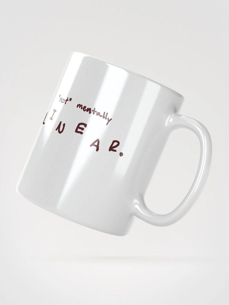 *not* mentally linear (maroon design) mug product image (4)