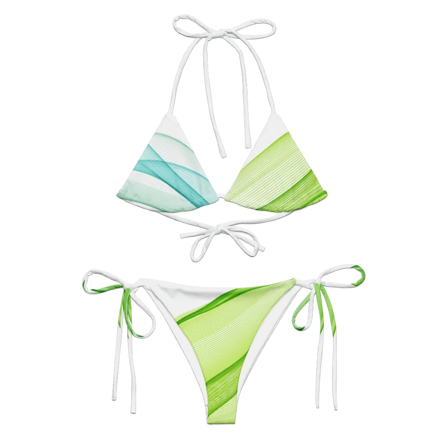 Uniquely Colorful Lines Women's Bikini Swimsuit product image (1)