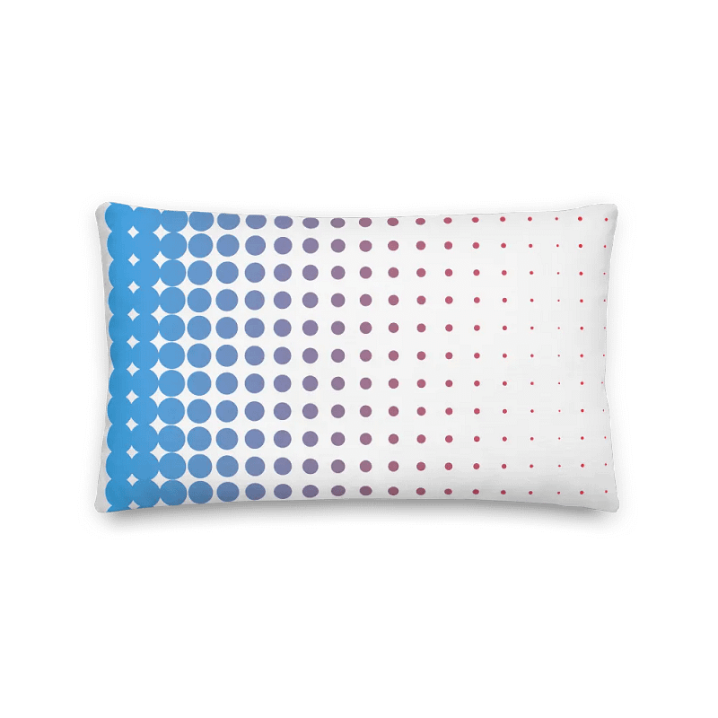 Plot Matrix Pillow (Blue)