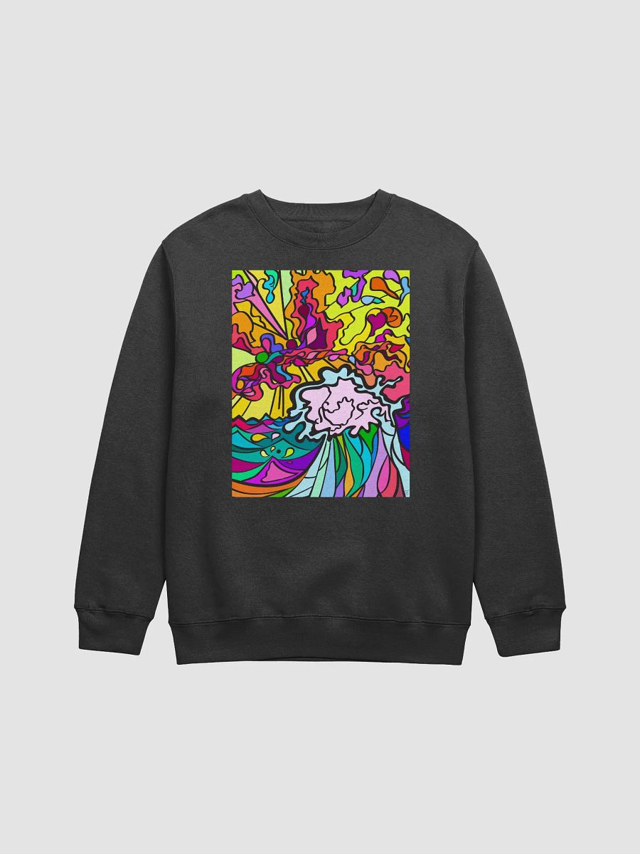 Vibrant Swirls Premium Crewneck Sweatshirt - Wave at Sunset product image (6)